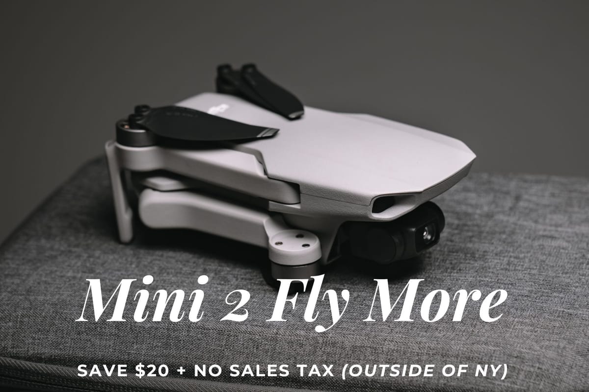 Save Over $20 on DJI Mini 2 Fly More Bundle on Wellbots